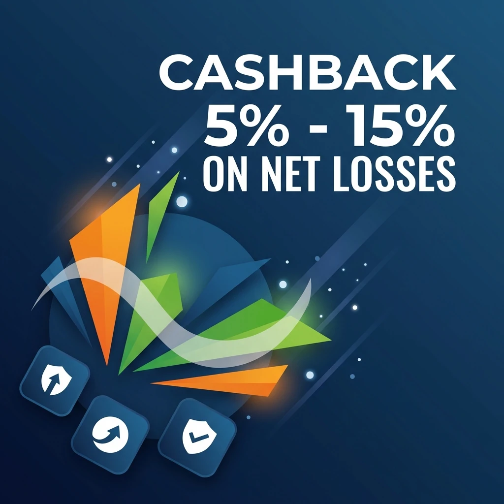 Cashback 5% - 15% on Net Losses
